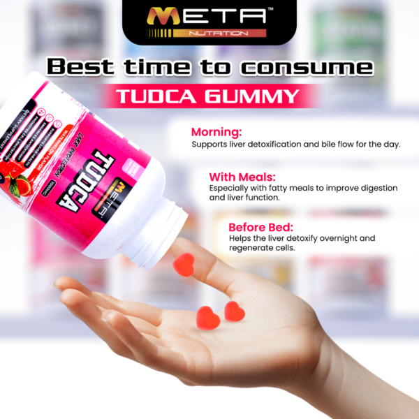 IMG_0510 (1) TUDCA 2000mg - ZERO SUGAR 60' Gummies by Meta Nutrition | Supports Strength | Accelerates Recovery | Muscle Performance