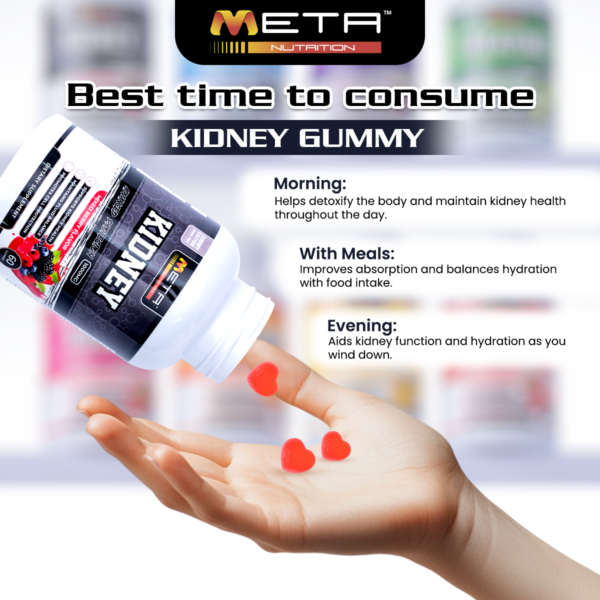 KIDNEY 1000mg - ZERO SUGAR 60' Gummies by Meta Nutrition | Advanced Protection | Detox | overall well-being