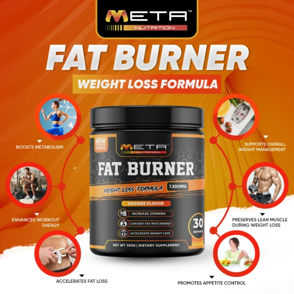 NEW!🔥 FAT BURNER 1300mg by Meta Nutrition