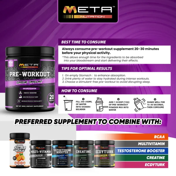 NEW! 🔥 PRE-WORKOUT 10749mg by Meta Nutrition
