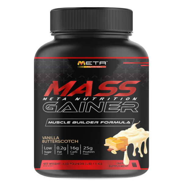 🔥 MASS GAINER 25g, Super Low Fat by Meta Nutrition