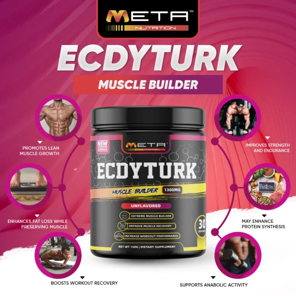 NEW! 🔥 ECDYTURK 2650mg (50 servings) by Meta Nutrition | Natural Supplement